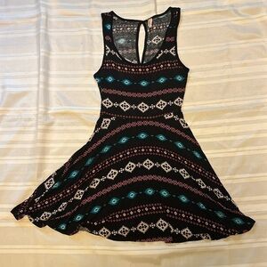 Banana Lemon Aztec Style Dress